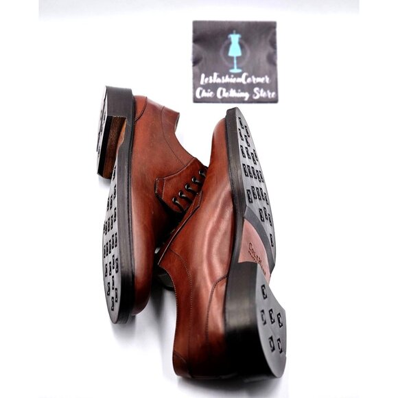 Cole Haan Mens Country Brown Leather Oxford Dress Shoes Sz 9D Made In Italy 2234 main image 9